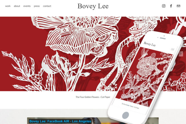 BoveyLee.com Home page