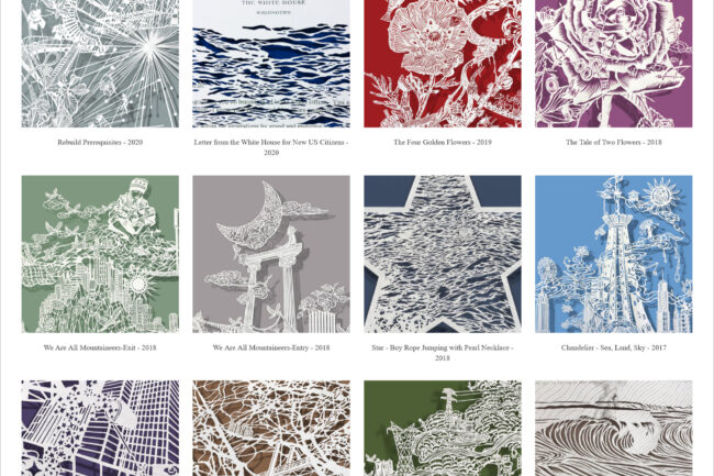 BoveyLee.com Cut Paper index