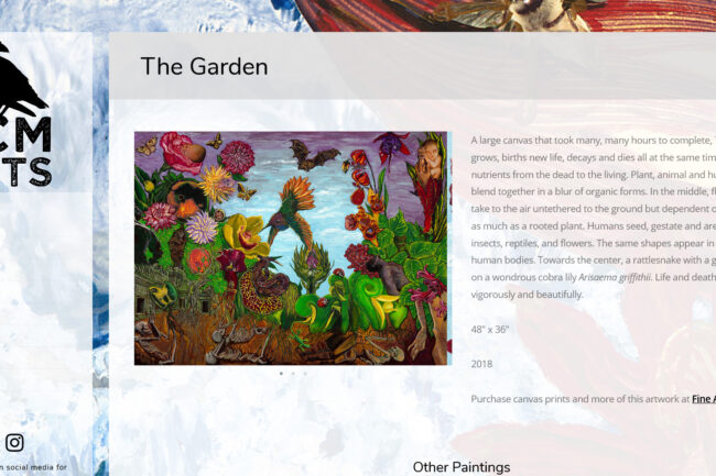 ECMArts.com Art Piece page